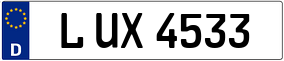 Truck License Plate